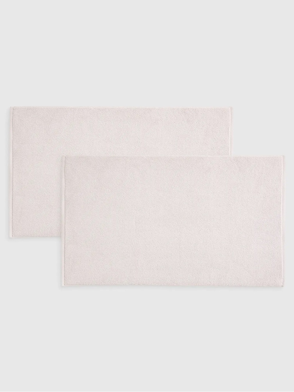 QUINCE Set Of 2 Turkish Cotton Bath Mat Bundle 8734